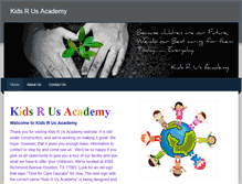 Tablet Screenshot of kidsrusacademy.com